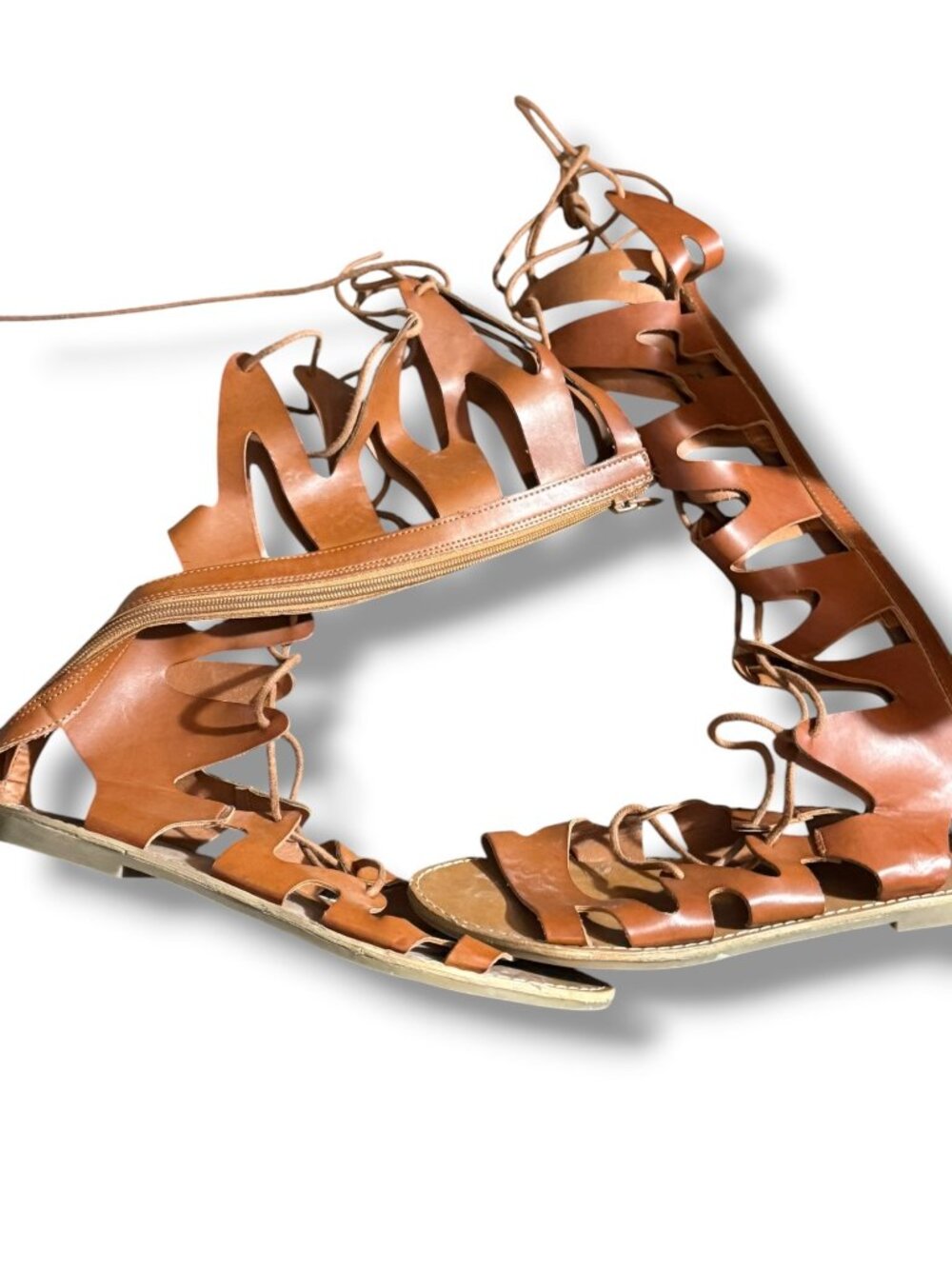 Women’s Strappy Gladiator Sandals – Size 10